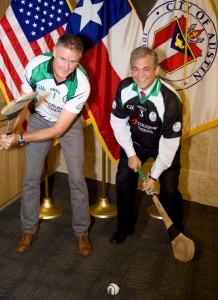 Austin TX Mayor Adler preparing for the Hurling All-Stars arriving in Austin this December